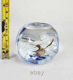 Rare Caithness Scotland Limited Edition Sea Sprite Art Glass Paperweight 79/250