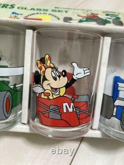 Rare! Disney character glass set vintage retro limited edition genuine