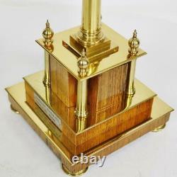 Rare English 8 Day Geoffrey Bell Mystery Heavenly Pillar Clock In Glass Dome