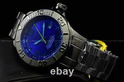 Rare Invicta 47mm Pro Diver Blue Glass Automatic NH35A Gunmetal Polished Watch