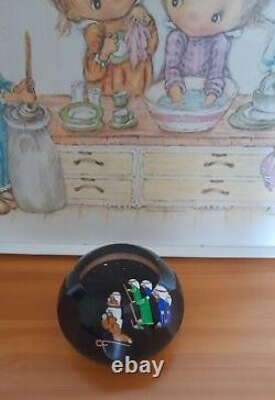 Rare L. E. PERTHSHIRE Three Kings/Three Wise Men Christmas Paperweight 1988