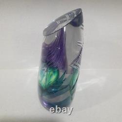 Rare Large Caithness Glass Scot's Thistle Limited Edition 85 / 100 Paperweight