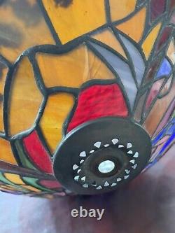 Rare Limited Edition Disney Tiffany Style Stained Glass Snow White & Dwarfs Lamp