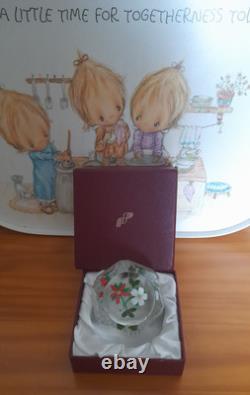 Rare Limited Edition PERTHSHIRE CHRISTMAS BOUQUET 1984 Paperweight