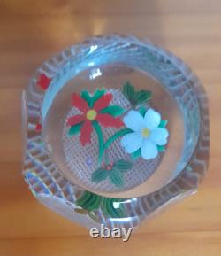 Rare Limited Edition PERTHSHIRE CHRISTMAS BOUQUET 1984 Paperweight
