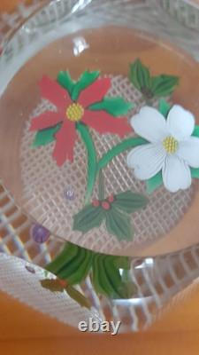 Rare Limited Edition PERTHSHIRE CHRISTMAS BOUQUET 1984 Paperweight