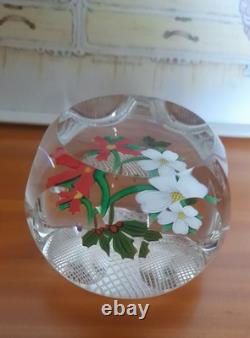 Rare Limited Edition PERTHSHIRE CHRISTMAS BOUQUET 1984 Paperweight