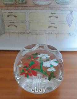 Rare Limited Edition PERTHSHIRE CHRISTMAS BOUQUET 1984 Paperweight