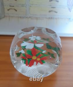 Rare Limited Edition PERTHSHIRE CHRISTMAS BOUQUET 1984 Paperweight