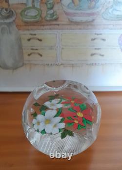 Rare Limited Edition PERTHSHIRE CHRISTMAS BOUQUET 1984 Paperweight