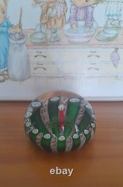 Rare Limited Edition PERTHSHIRE CHRISTMAS CANDLE 1986 Paperweight