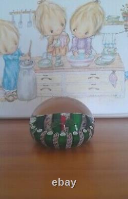 Rare Limited Edition PERTHSHIRE CHRISTMAS CANDLE 1986 Paperweight