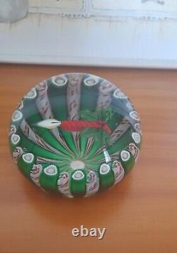 Rare Limited Edition PERTHSHIRE CHRISTMAS CANDLE 1986 Paperweight