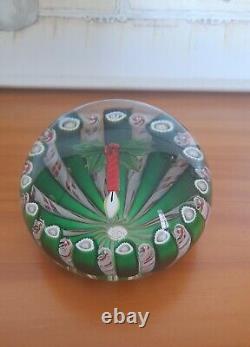 Rare Limited Edition PERTHSHIRE CHRISTMAS CANDLE 1986 Paperweight