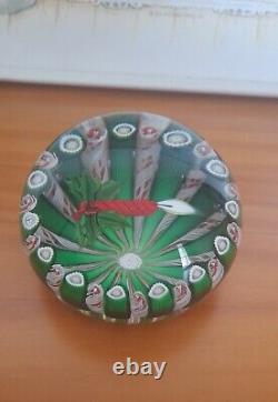 Rare Limited Edition PERTHSHIRE CHRISTMAS CANDLE 1986 Paperweight