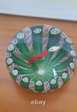 Rare Limited Edition PERTHSHIRE CHRISTMAS CANDLE 1986 Paperweight