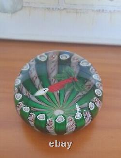 Rare Limited Edition PERTHSHIRE CHRISTMAS CANDLE 1986 Paperweight