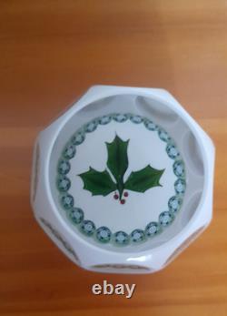 Rare Limited Edition PERTHSHIRE CHRISTMAS HOLLY 1978 Paperweight
