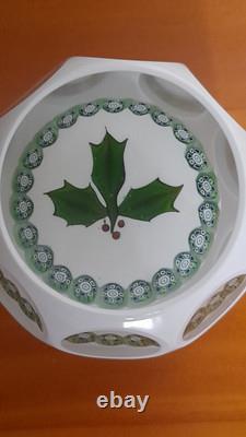 Rare Limited Edition PERTHSHIRE CHRISTMAS HOLLY 1978 Paperweight