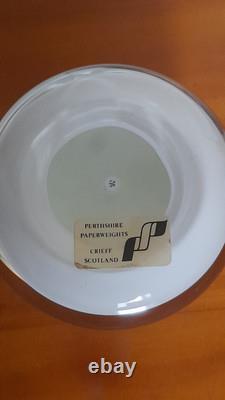 Rare Limited Edition PERTHSHIRE CHRISTMAS POINSETTIA & HOLLY -1989 Paperweight