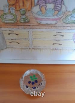 Rare Limited Edition PERTHSHIRE DAMSON PLUM 1977 Paperweight