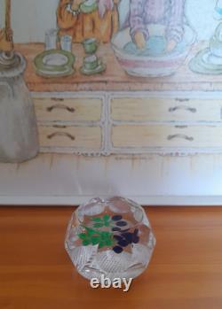 Rare Limited Edition PERTHSHIRE DAMSON PLUM 1977 Paperweight