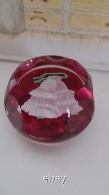 Rare Limited Edition PERTHSHIRE Millefiori CHRISTMAS BELLS 1977 Paperweight