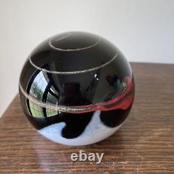 Rare Meteor limited edition Caithness Glass paperweight by Colin Terris, 1980