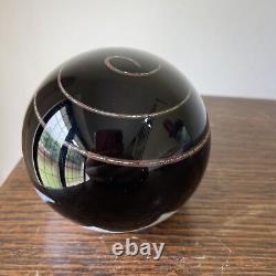 Rare Meteor limited edition Caithness Glass paperweight by Colin Terris, 1980