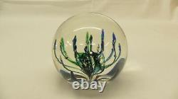 Rare Selkirk 1989 Snapdragon Glass Paperweight Signed Limited Edition 131/500