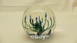 Rare Selkirk 1989 Snapdragon Glass Paperweight Signed Limited Edition 131/500