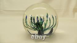 Rare Selkirk 1989 Snapdragon Glass Paperweight Signed Limited Edition 131/500