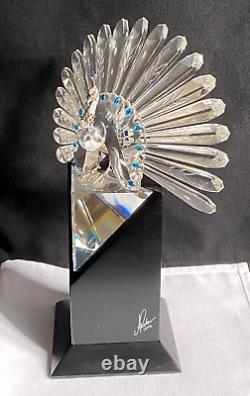 Rare Swarovski Signed Numbered Limited Edition 1998 Peacock 218123 Boxed