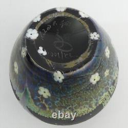 Richard Golding Signed Okra Ltd Edition Art Glass Vase'midnight Watch
