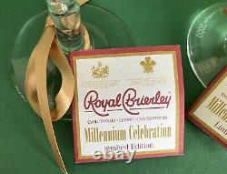 Royal Brierley Limited Edition Millenium Collection Encore Flutes Boxed