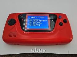SEGA GAME GEAR Console. New LCD, Caps & Glass lens. Ltd Edition Red. Rare