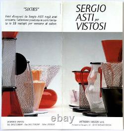 SERGIO ASTI per VISTOSI (Ltd. Ed. 33) Sixties Collection Glass Vessel Sottsass