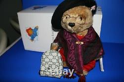 STEIFF AUNT LUCY LTD EDITION BEAR -33cm BOXED, TAGS, GLASSES, CASE, BUTTON ETC