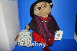 STEIFF AUNT LUCY LTD EDITION BEAR -33cm BOXED, TAGS, GLASSES, CASE, BUTTON ETC