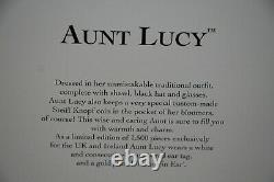 STEIFF AUNT LUCY LTD EDITION BEAR -33cm BOXED, TAGS, GLASSES, CASE, BUTTON ETC
