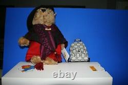 STEIFF AUNT LUCY LTD EDITION BEAR -33cm BOXED, TAGS, GLASSES, CASE, BUTTON ETC