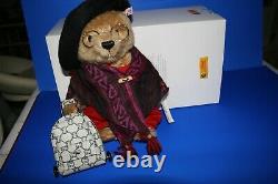 STEIFF AUNT LUCY LTD EDITION BEAR -33cm BOXED, TAGS, GLASSES, CASE, BUTTON ETC