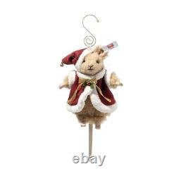 STEIFF Mouse Ornament Santa XmasTree Decor Limited Edition EAN 007262 10cm New