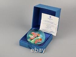 Saint Louis 1990''Romantique'' paperweight box and certificate limited Edition