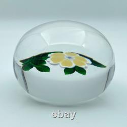 Saint Louis'Yellow and White Flower' Ltd Ed 250 in 1987