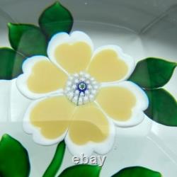Saint Louis'Yellow and White Flower' Ltd Ed 250 in 1987