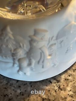 Scentsy 2023 Limited Edition Swirling Snowman Warmer with Ornament New in Box