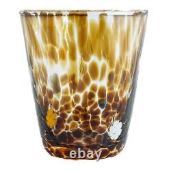 Set of 6 Six Murano Glass Drinking Tumblers Multi Handmade Millefiori 11cm