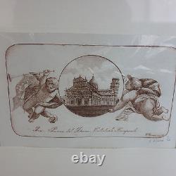 Set of Dry point etchings by Viviano Viviani of Pisa, Pencil Signed numbered