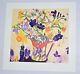 Signed Limited Edition Art Print Blue Glass And Nasturtiums By Jenny Devereux